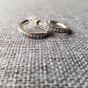 Swarovski hoop earrings
